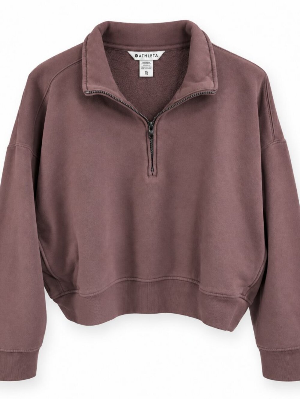 Athleta Brown/Mauve Half Zip Sweatshirt XL Fleece Pullover Athleisure